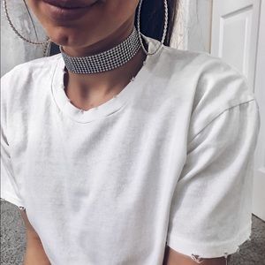 ⭐️SALE!!! ⭐️TopShop Distressed White Tee